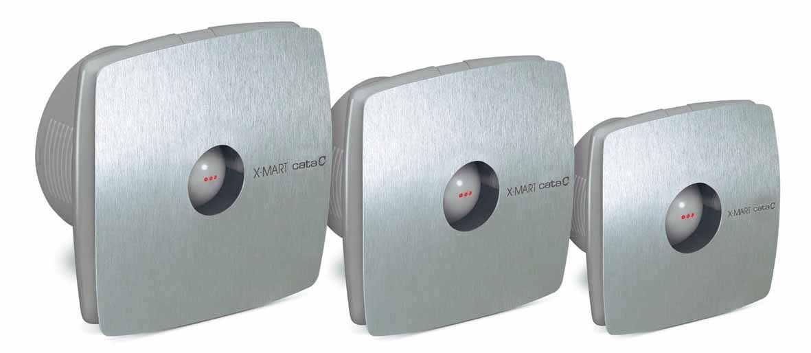 Вентилятор накладной Cata X-Mart 10 inox Timer (таймер)