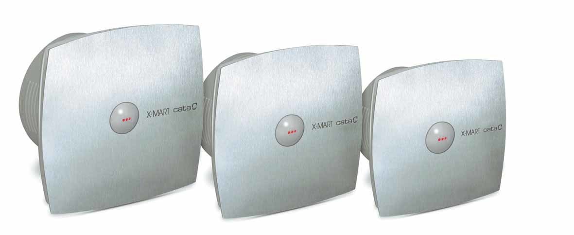 Вентилятор накладной Cata X-Mart 10 Matic inox Timer (таймер)