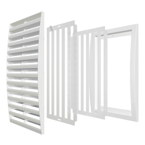 Решетка пластиковая жалюзийная ERA 2525РРП (250х250мм)