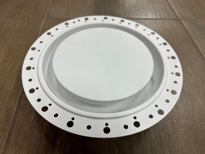 РЭД-ЛУК-SIR-D дизайнерский потолочный диффузор скрытого монтажа без видимого фланца secret белый 100