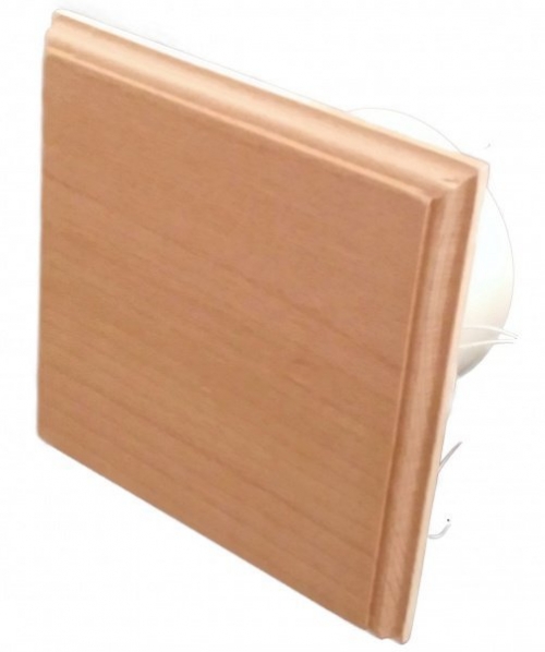 Высокотемпературный жаростойкий вентилятор Mmotors для бани и сауны мм-s lv 100 квадратный (дерево, низковольтный) с обратным клапаном