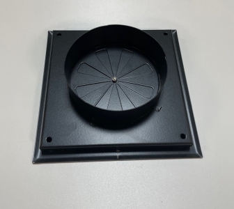 Диффузор приточно-вытяжной на магнитах регулируемый НД-100 декоративный металлический черный матовый