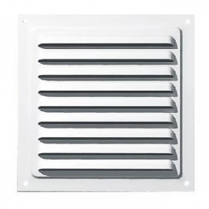 Решетка металлическая белая ERA 1515МЭ 150х150мм