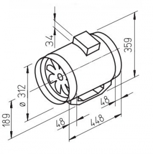 Вентилятор канальный Helios MV 315